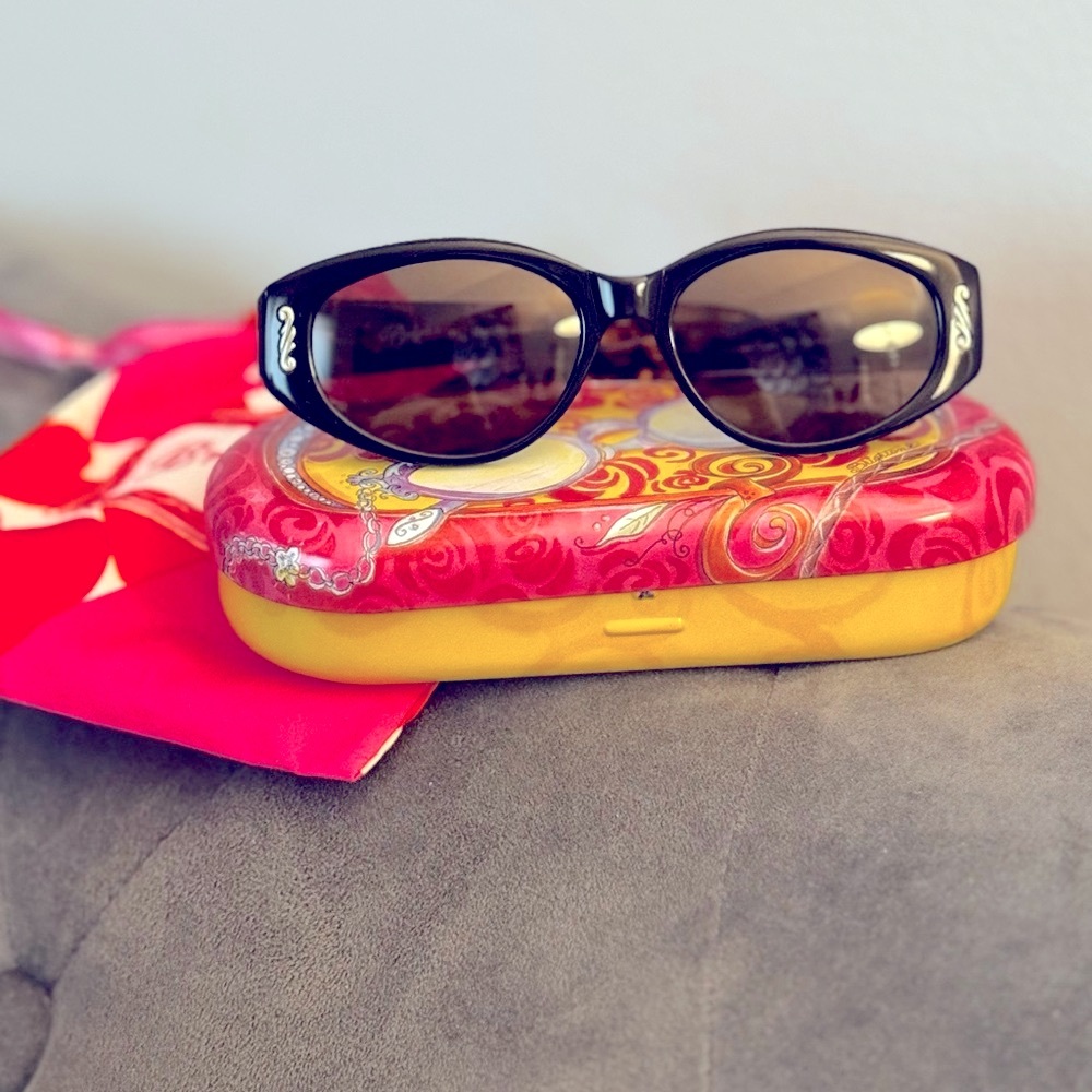 Brighton Vintage Tortoise Two Of Hearts Handmade Sunglasses